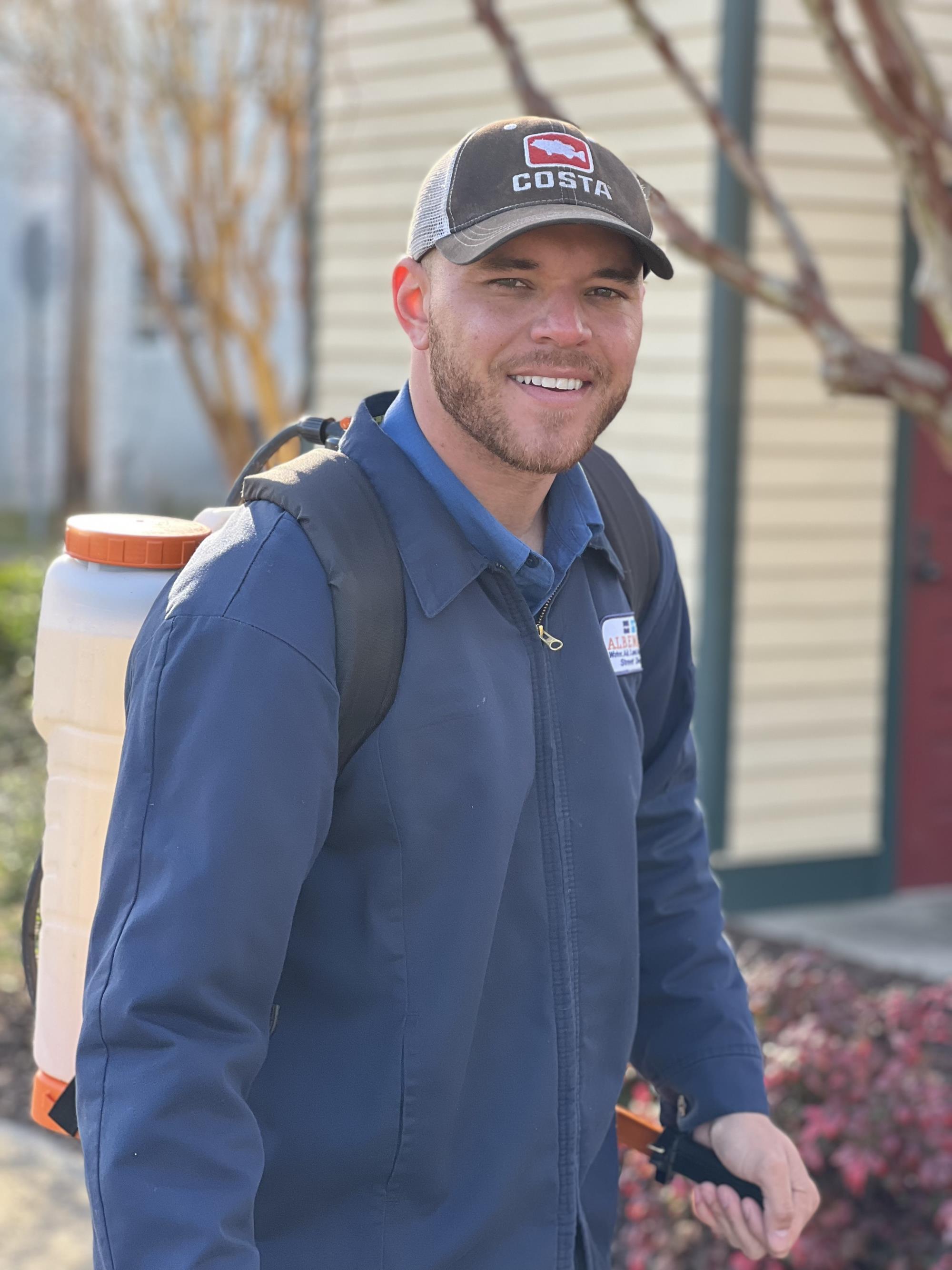 City of Albemarle's Josh Swaringen at work in downtown